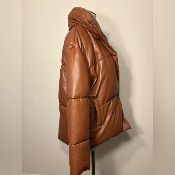 Bagatelle NYC • Oversize Faux Leather Puffer Jacket - Picture 7 of 7